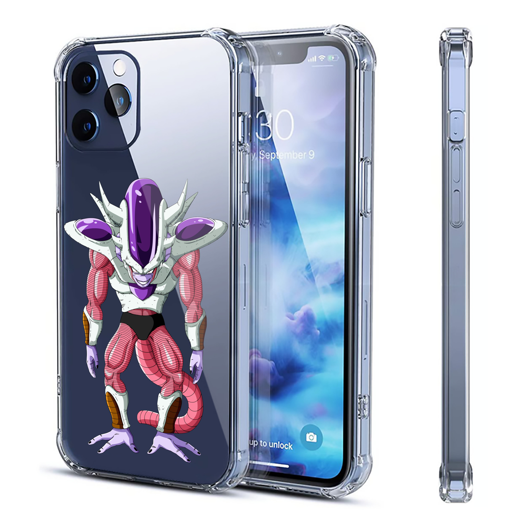 （画像用） ドラゴンボール フリーザ DRAGON BALL Frieza 【iPhone 12シリーズ対応】透明スマホケース（クリアソフトケース）